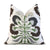 Thibaut Tybee Tree Black and Green Floral Block Print Designer Linen Luxury Decorative Throw Pillow Cover