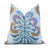 Thibaut Tybee Tree Lavender Purple Blue Floral Block Print Designer Linen Decorative Throw Pillow Cover