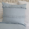 Schumacher Dorothy Pleated Linen Chambray Blue Designer Decorative Throw Pillow Cover Product Video