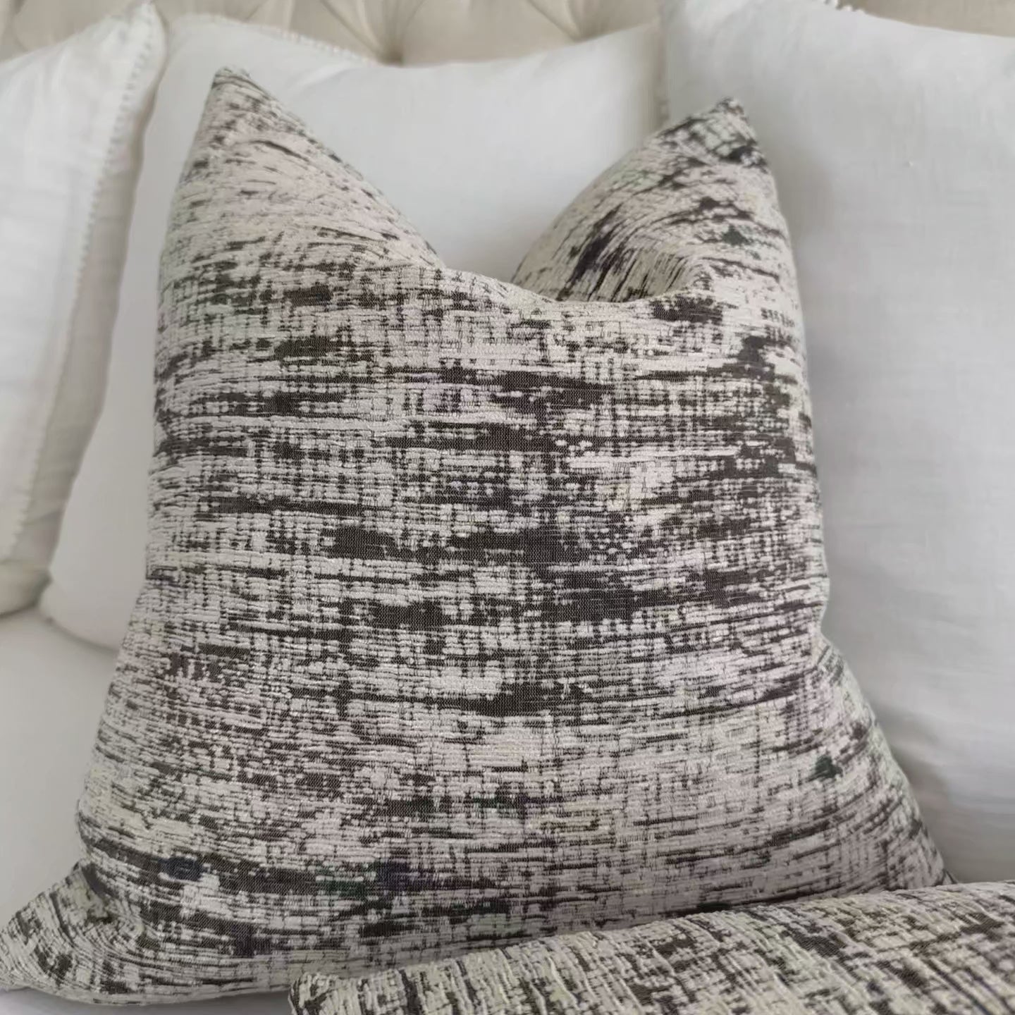 Kelly Wearstler Kravet Whisk Light Shadow Textured Designer Throw Pillow Cover Product Video