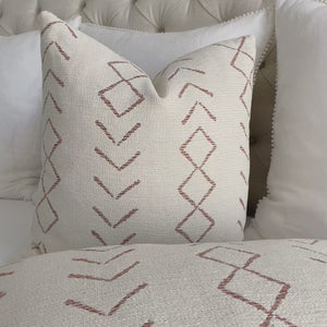 Thibaut Performance Anasazi Canyon Red Woven Striped Designer Luxury Throw Pillow Cover Product Video