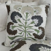 Thibaut Tybee Tree Black and Green Floral Block Print Designer Linen Luxury Decorative Throw Pillow Cover Product Video