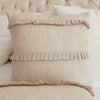 Schumacher Dorothy Pleated Linen Natural Designer Decorative Throw Pillow Cover Product Video