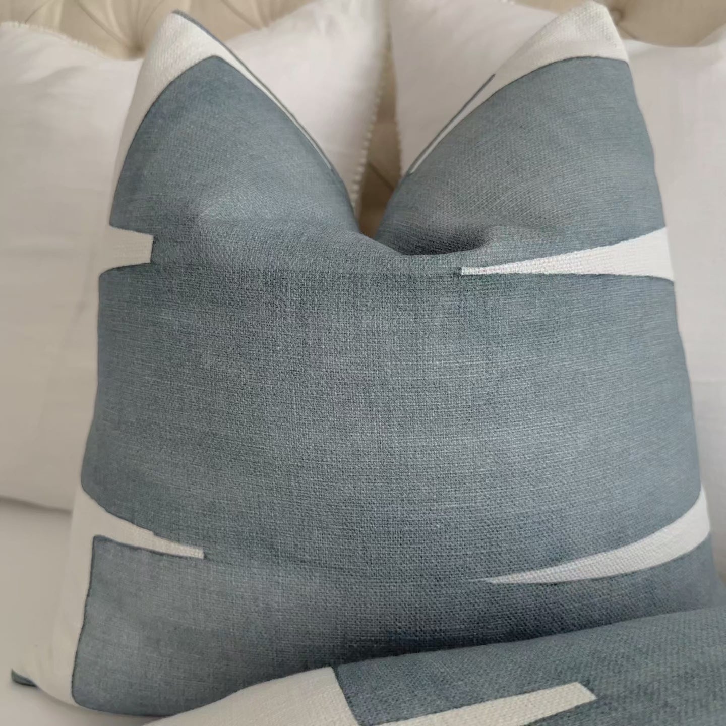 Kravet Couture Art District Stacked Slate Graphic Luxury Designer Throw Pillow Cover Product Video