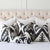 Thibaut Indies Ikat Black Large Scale Bold Graphic Designer Decorative Throw Pillow Cover in Different Patterns on Bed