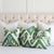 Thibaut Indies Ikat Green Large Scale Bold Graphic Designer Decorative Throw Pillow Cover with Pattern Placement Options