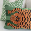 Schumacher Jokhang Tiger Velvet Green Luxury Designer Throw Pillow Cover Product Video