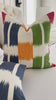 Thibaut Kasuri Stripe Green and Pink Ikat Decorative Designer Throw Pillow Cover Product Video