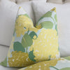 Schumacher Hydrangea Yellow Floral Designer Luxury Decorative Throw Pillow Cover Product Video