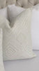 Scalamandre Antigua Weave Alabaster White Geometric Diamond Designer Luxury Throw Pillow Cover Product Video