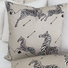 Scalamandre Zebras Petite Sand Designer Animal Print Throw Pillow Cover Product Video