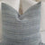 Schumacher Formentera Denim Textured Stripe Decorative Throw Pillow Cover Product Video