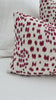Brunschwig Fils Les Touches Embroidered Poppy Red Luxury Designer Throw Pillow Cover Product Video