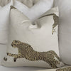 Scalamandre Leaping Cheetah Dune Beige Animal Print Designer Decorative Throw Pillow Cover Product Video