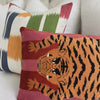Schumacher Jokhang Tiger Velvet Red and Pink Luxury Designer Throw Pillows Product Video