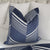 Schumacher Jessie Cut Velvet Navy Blue Designer Decorative Throw Pillow Cover Product Video