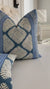 Thibaut Austin Navy Blue Block Print Geometric Designer Luxury Decorative Throw Pillow Cover Product Video