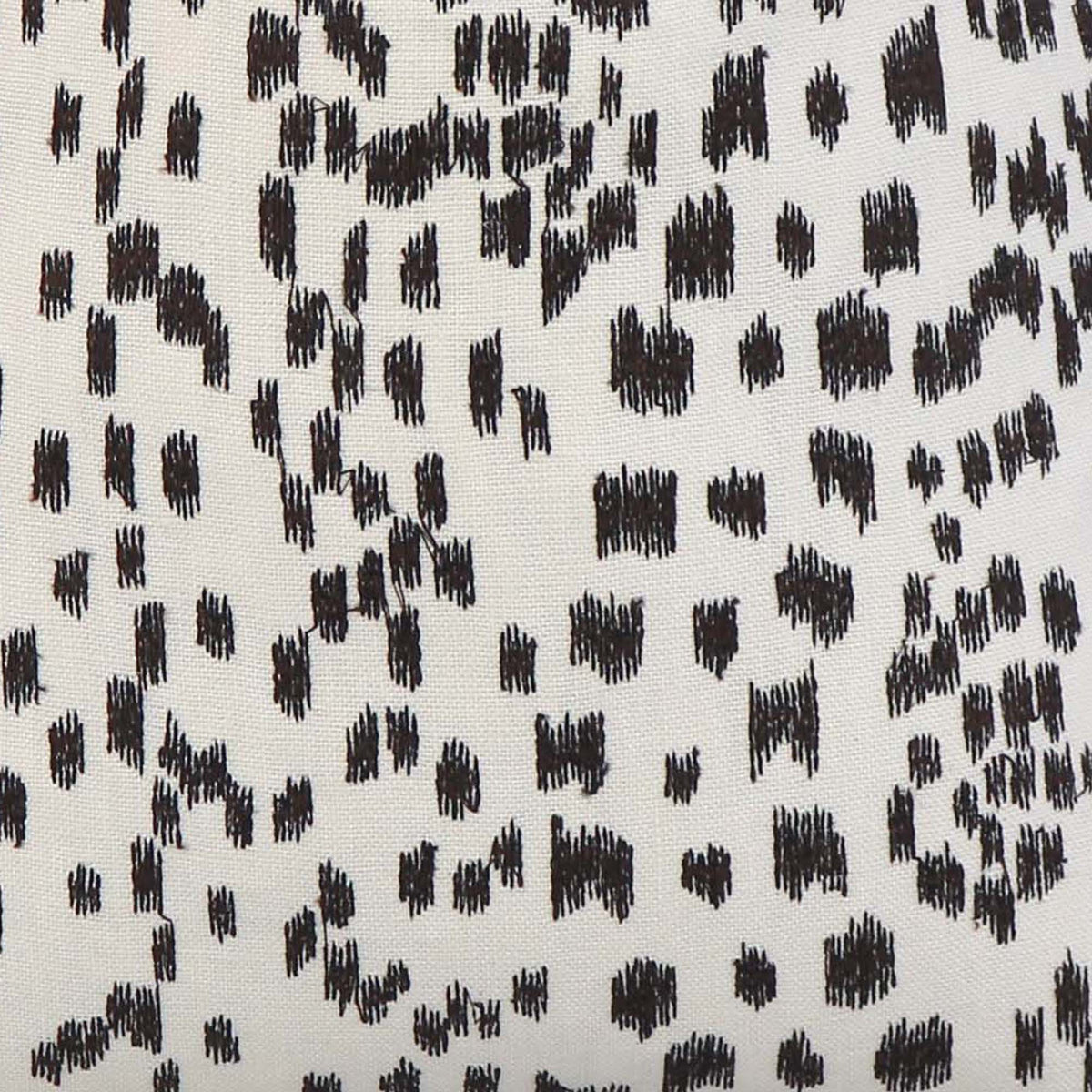 Les Touches Embroidered Espresso / 4x4 inch Fabric Swatch