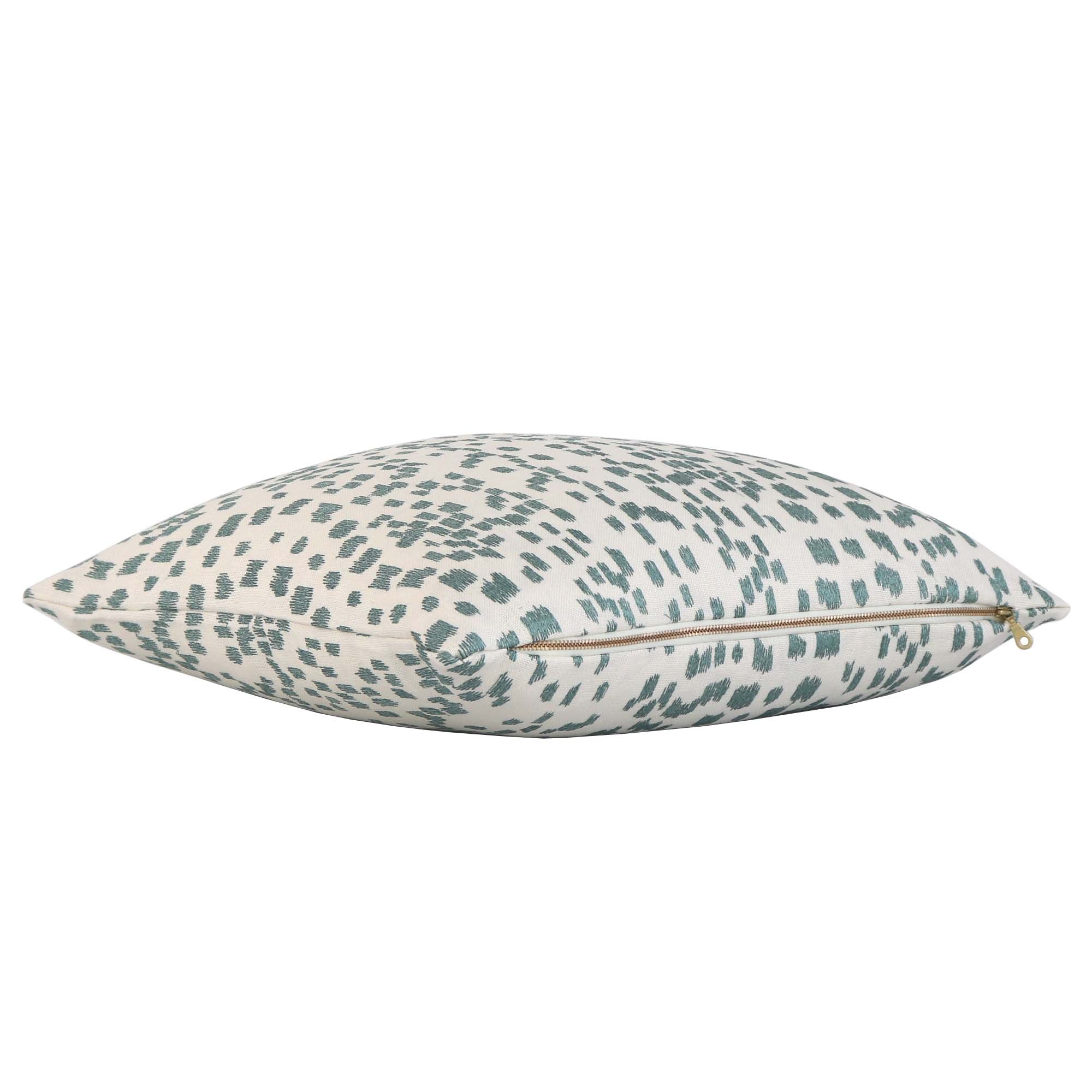 Brunschwig Fils Les Touches Grey Spotted Throw Pillow - Chloe & Olive