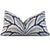 Brunschwig Fils Talavera Indigo Blue Palm Leaf Designer Lumbar Throw Pillow Cover 