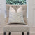 Brunschwig Fils Talavera Linen Birch Palm Designer Luxury Decorative Throw Pillow Cover on Armless Chair