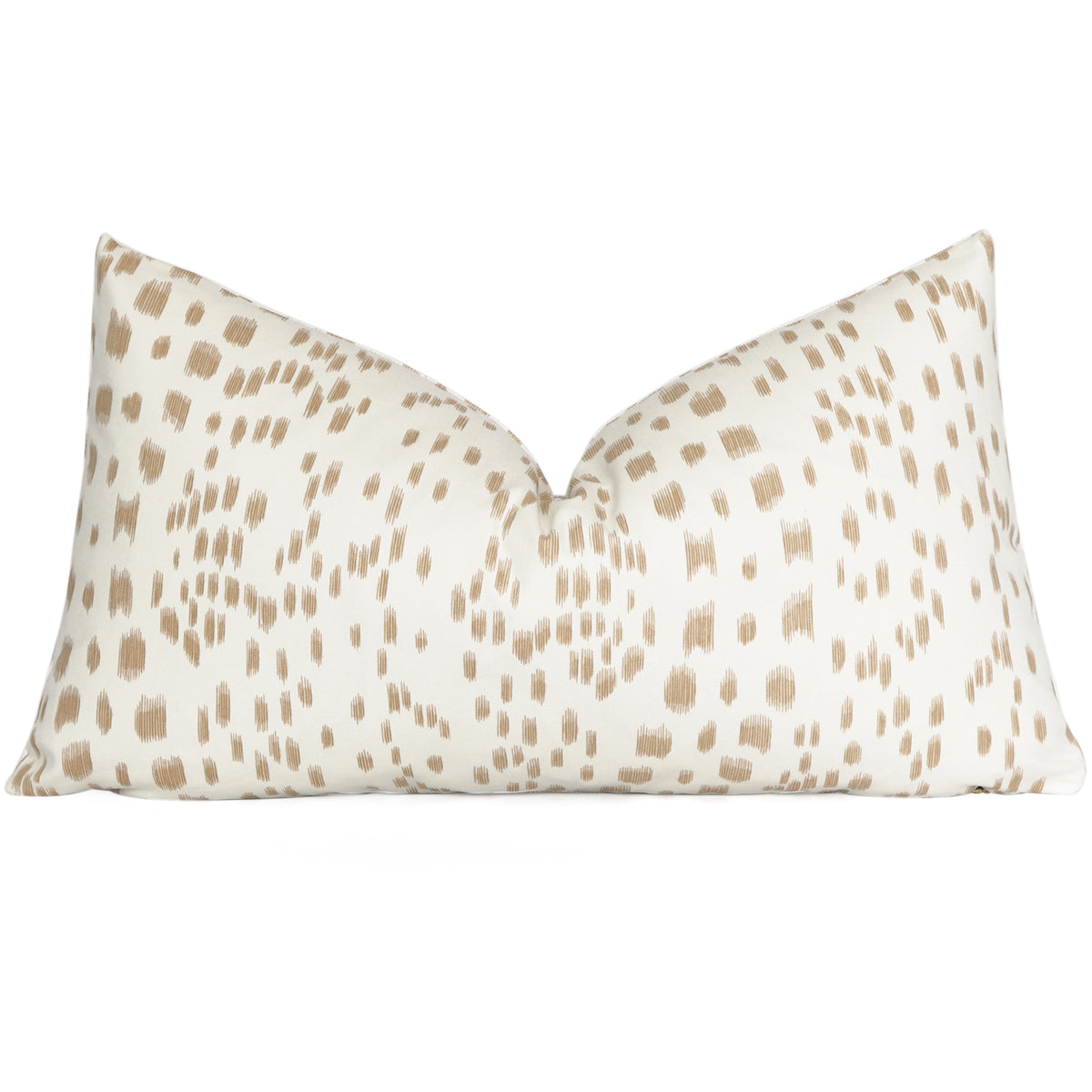 Brunschwig Fils Les Touches Sand Lumbar Throw Pillow Cover