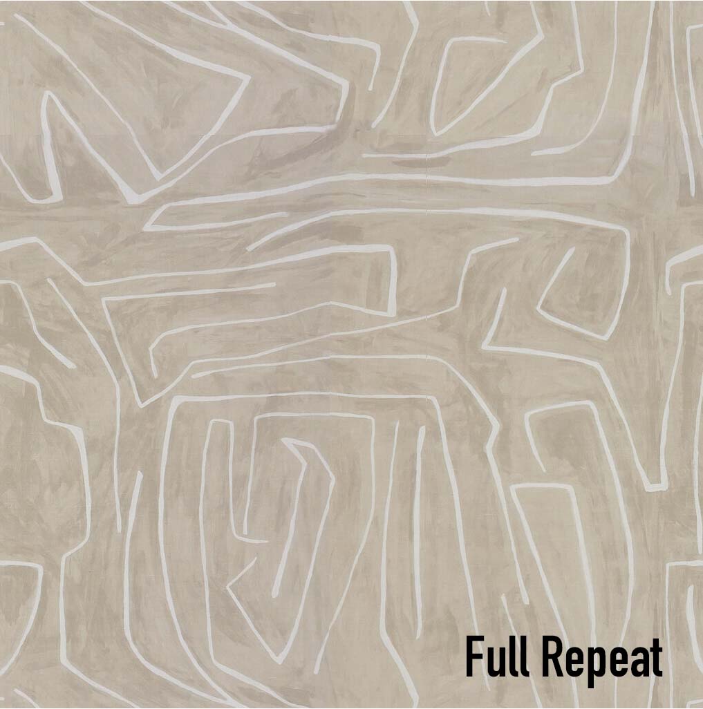 Graffito Beige Pillow Cover