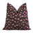 Kelly Wearstler Feline Cheetah Graphite Rose Pink Designer Throw Pillow Cover