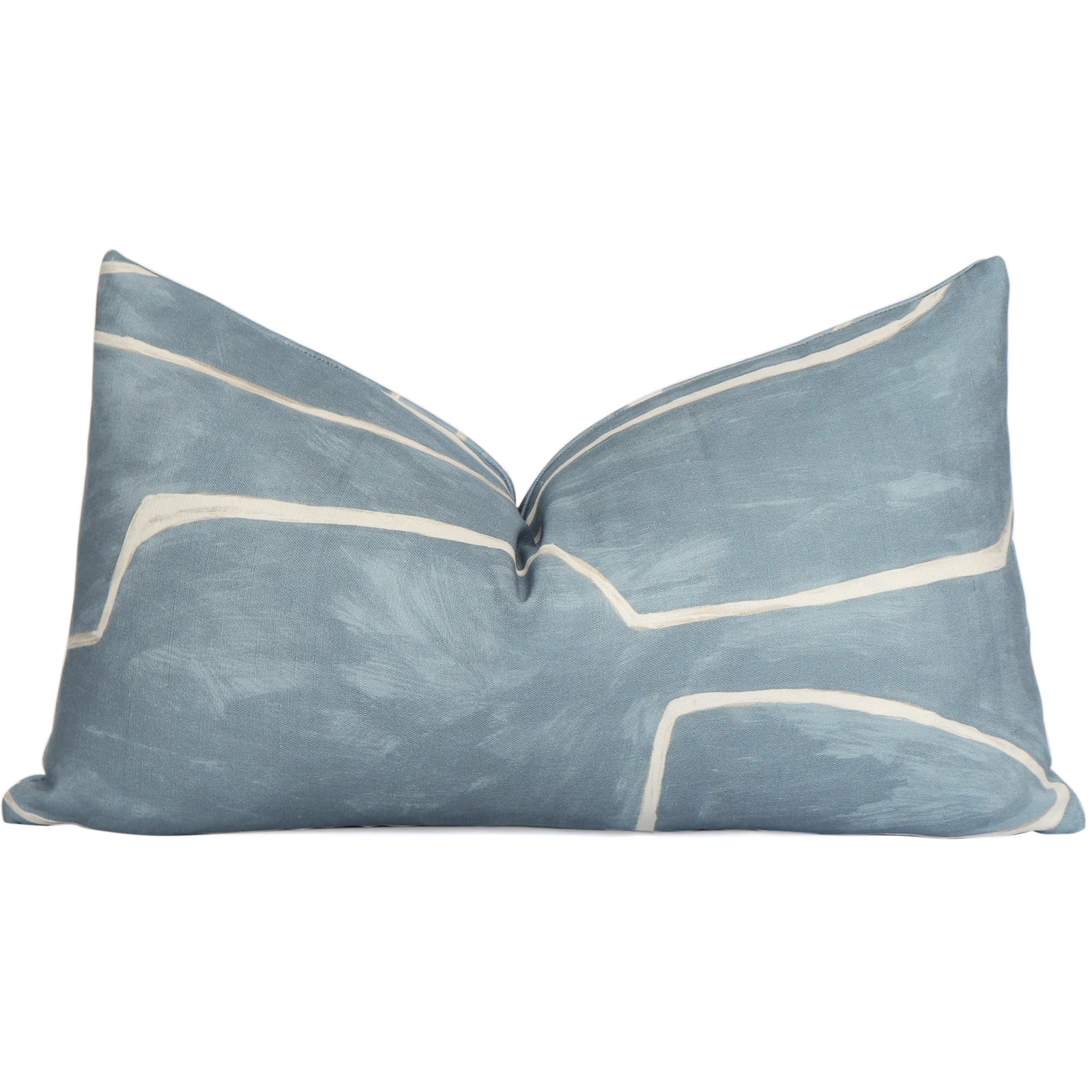 Kelly Wearstler Graffito Deep Sky Lumbar Throw Pillow Cover