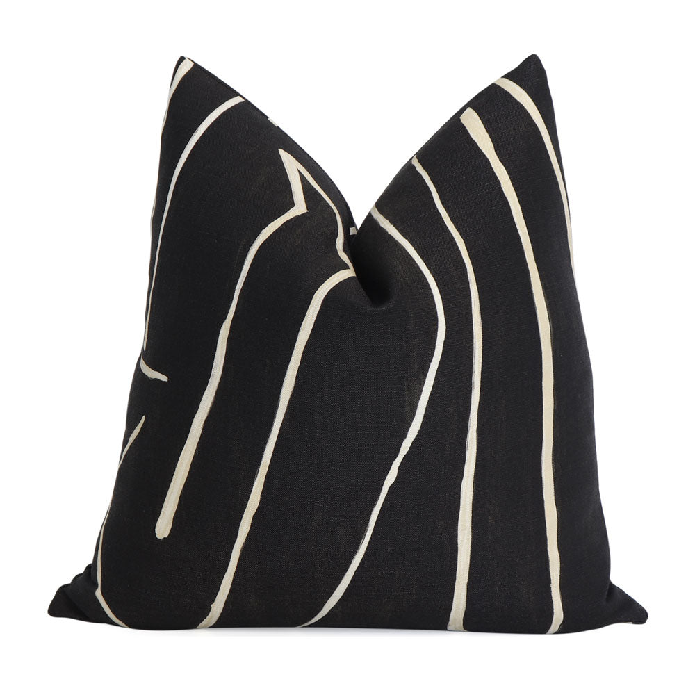 Kelly Wearstler Graffito Onyx Throw Pillow Cover