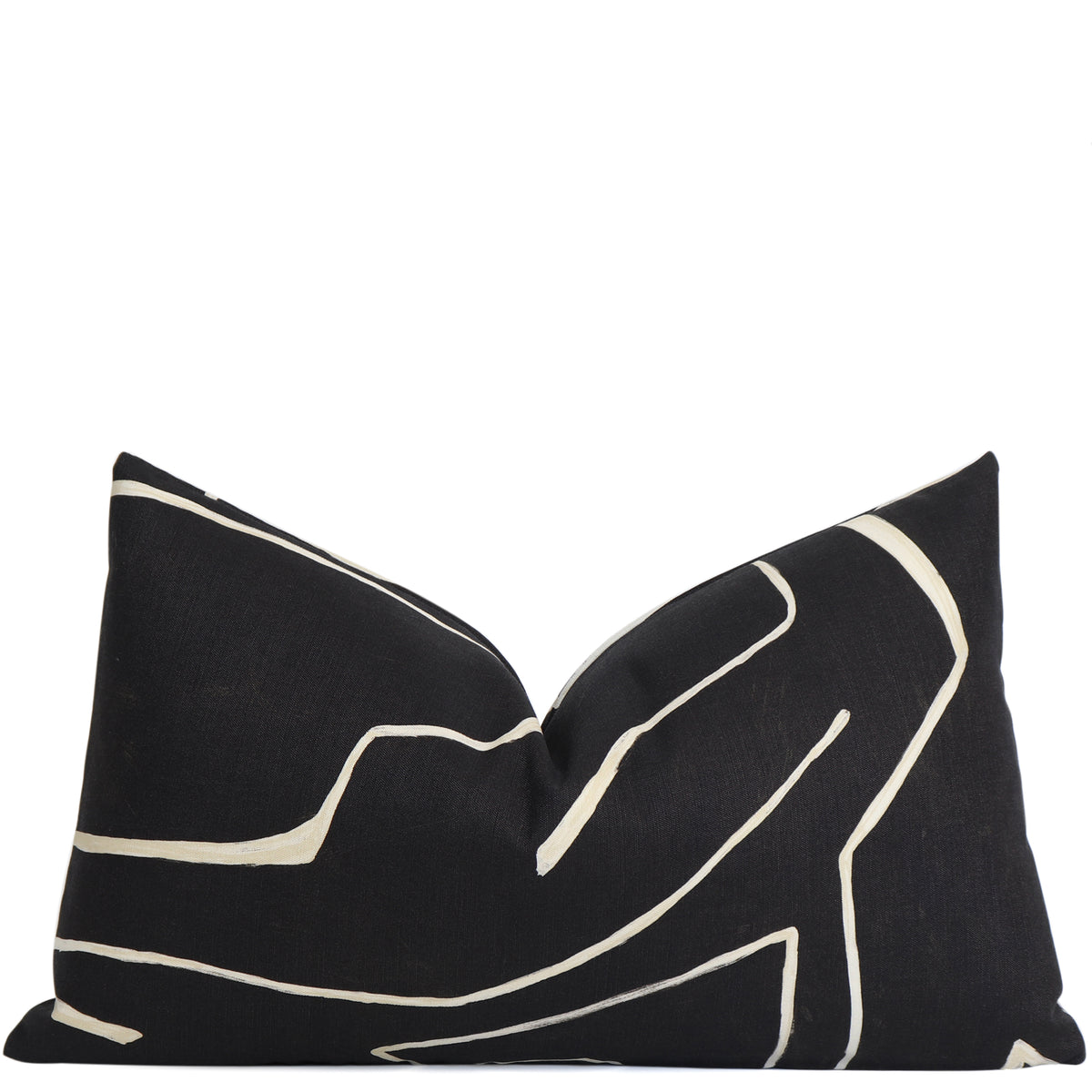 Kelly Wearstler Graffito Onyx Lumbar Throw Pillow Cover