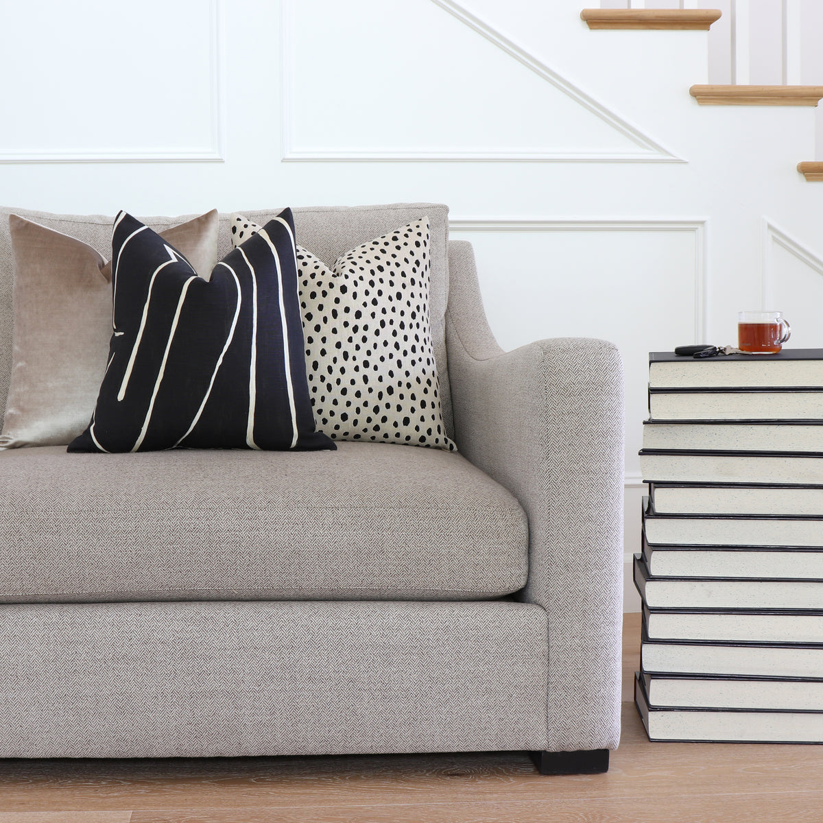 Kelly Wearstler Graffito Onyx Throw Pillow Cover with Pillow Set