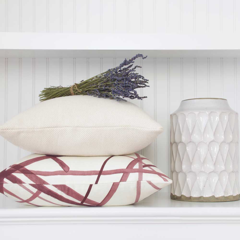 Channels Plum Pillow Cover Lifestyle 1