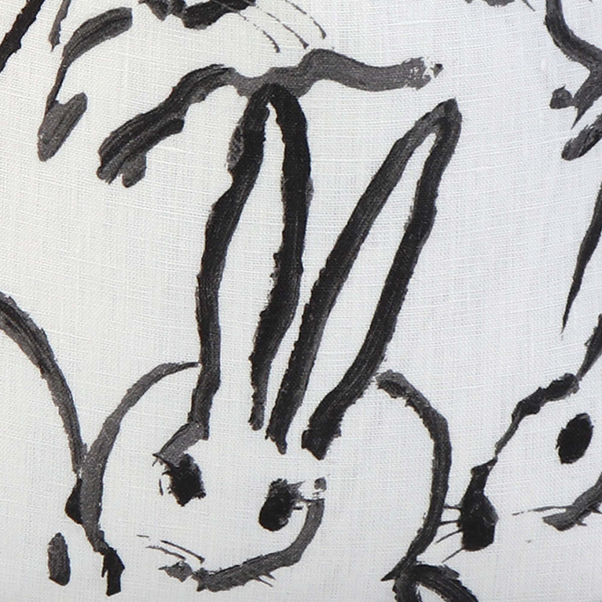 Hutch Black Bunny / 4x4 inch Fabric Swatch