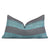 Kelly Wearstler Askew Slate Jade Stripes Linen Designer Luxury Lumbar Throw Pillow Cover