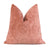 Kelly Wearstler Lee Jofa Rebus Sorbet Salmon Pink Velvet Throw Pillow Cover