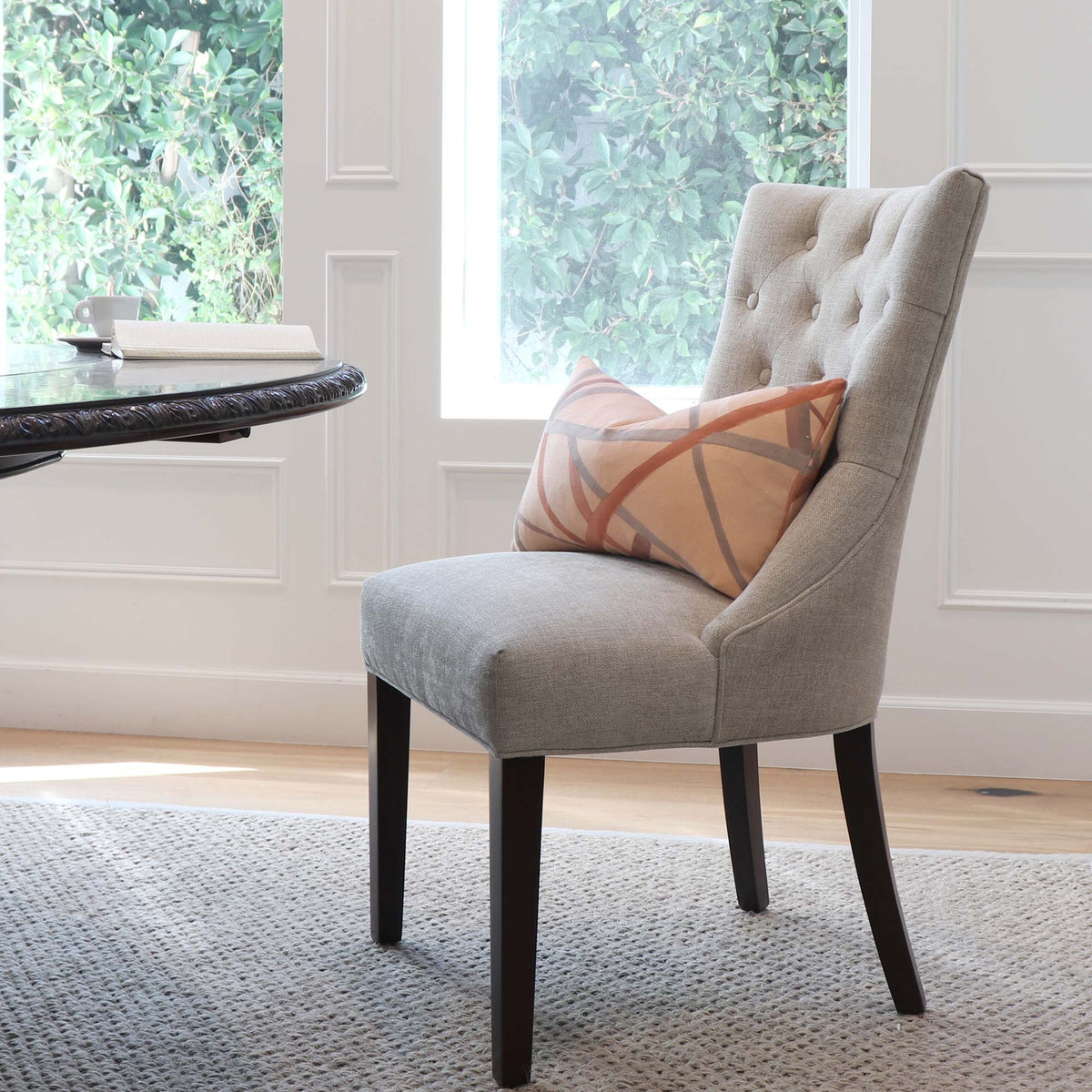 Kelly Wearstler Simpatico Faded Terracotta Striped Designer Decorative Lumbar Throw Pillow Cover in Home Decor