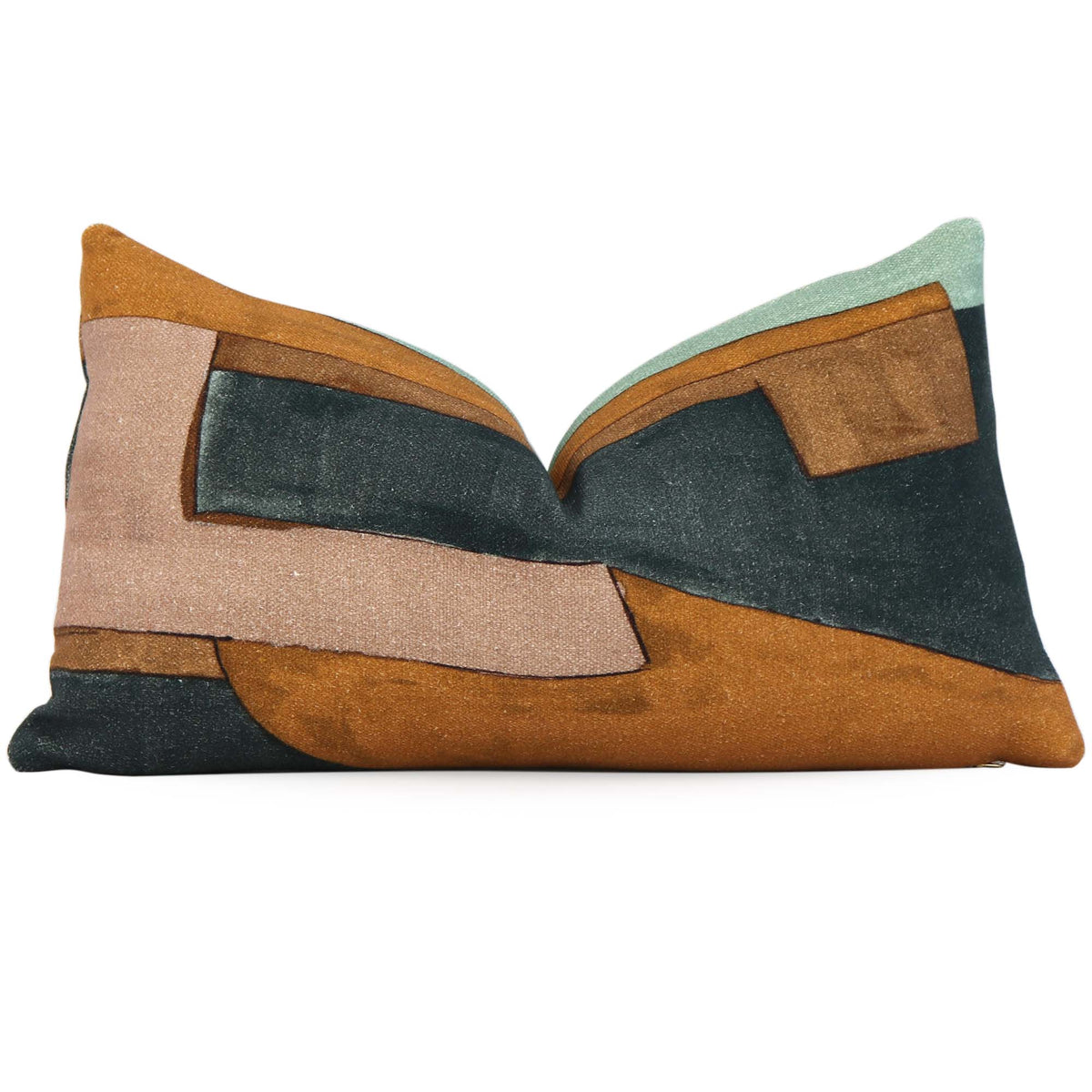 Kelly Wearstler District Tobacco Decorative Luxury Designer Lumbar Throw Pillow Cover