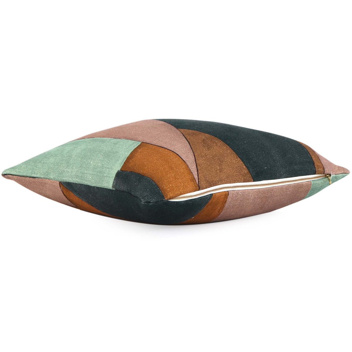 Kelly Wearstler District Tobacco Decorative Luxury Designer Throw Pillow Cover with Zipper