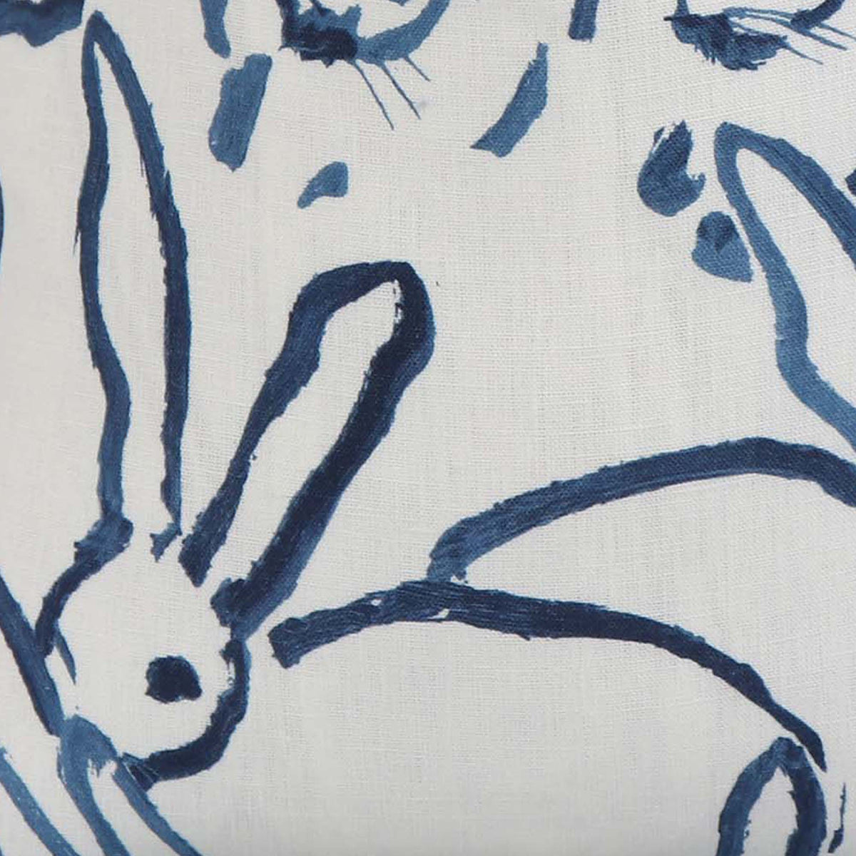Hutch Navy Bunny / 4x4 inch Fabric Swatch