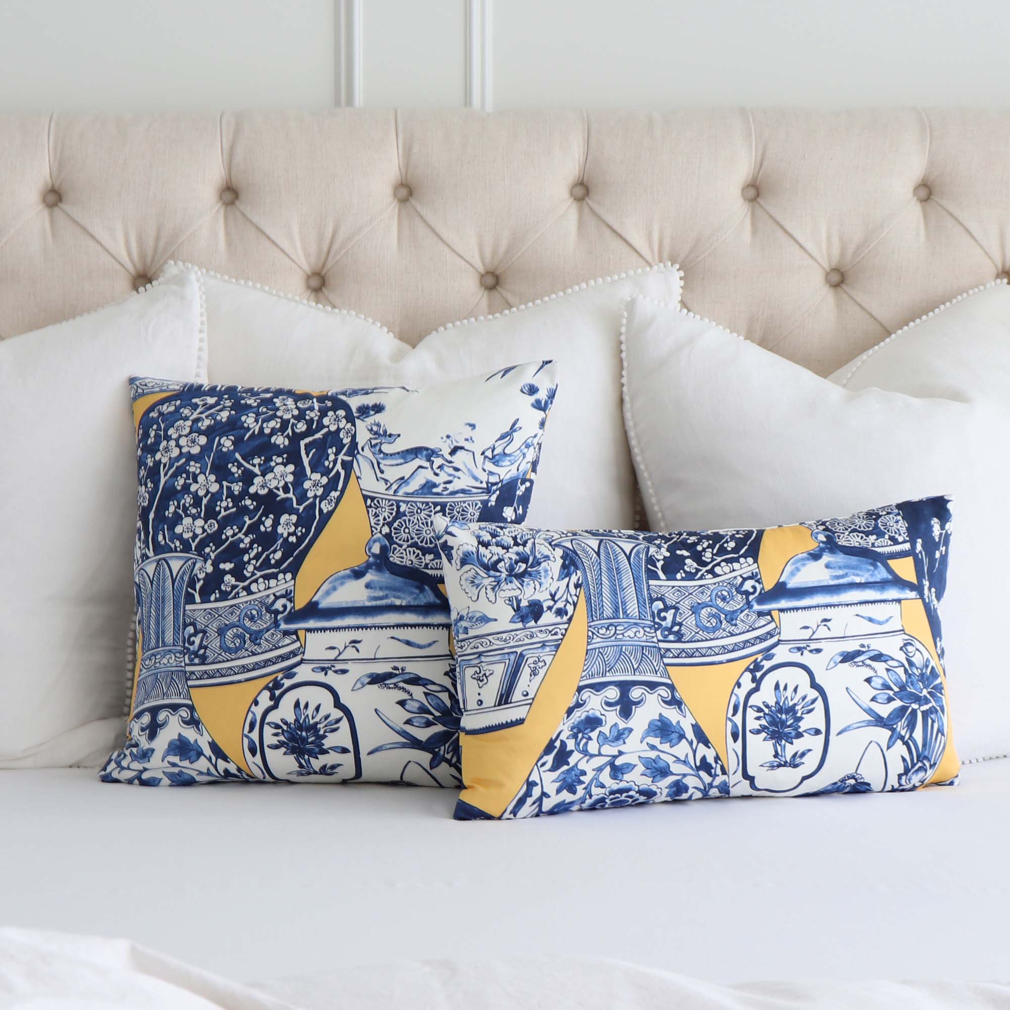 https://www.chloeandolive.com/cdn/shop/products/Lee-Jofa-Kravet-Pandan-Ming-Vase-Print-Maize-Yellow-Blue-Designer-Luxury-Decorative-Throw-Pillow-Cover-on-Bed-with-Big-White-Euro-Shams_5000x.jpg?v=1660018542