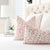 Les Touches Berry Pink Designer Luxury Throw Pillow Cover in Bedroom
