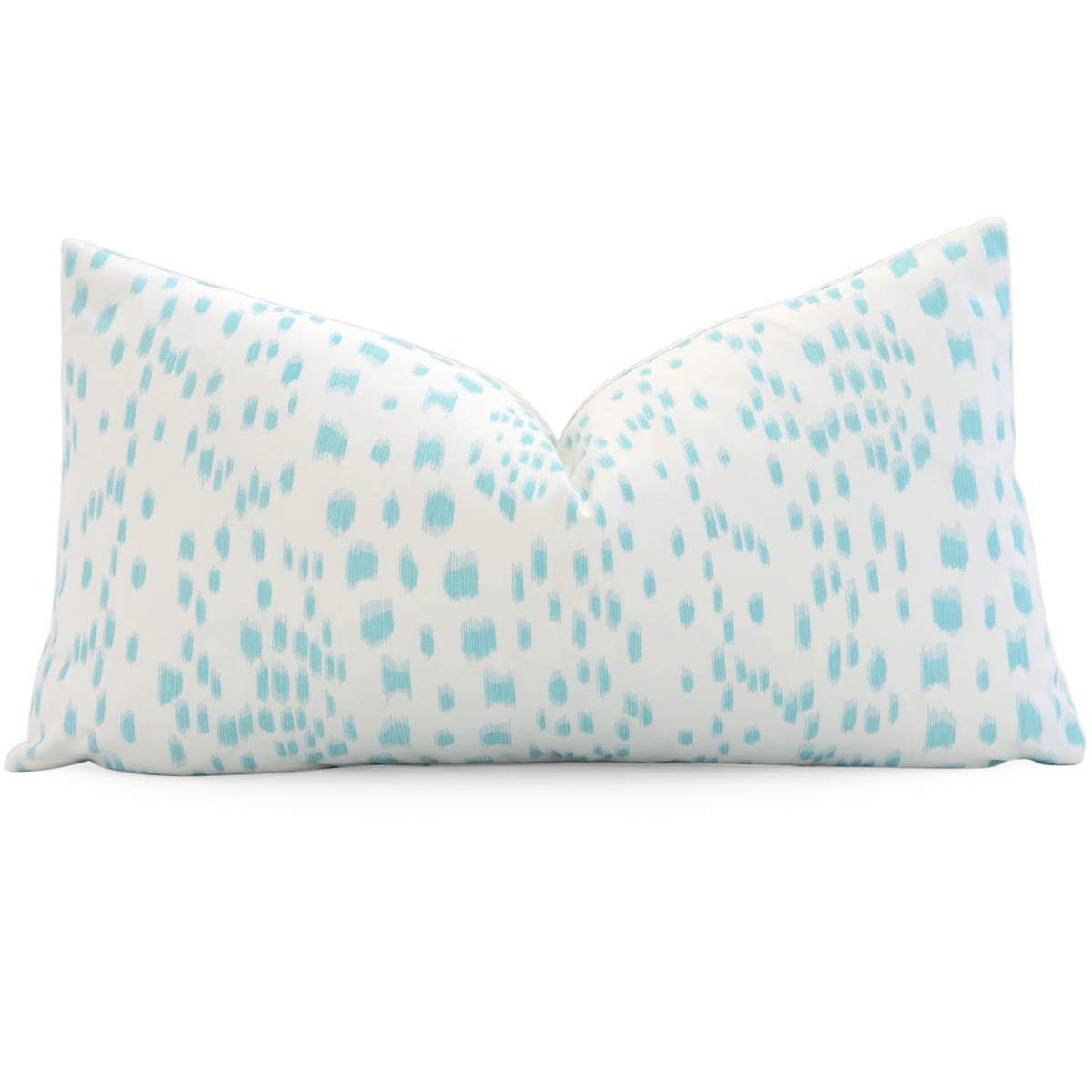 Les Touches Pool Light Blue Lumbar Throw Pillow Cover