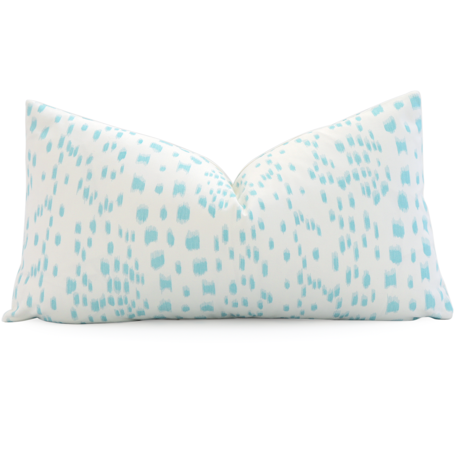 Les Touches Pool Light Blue Lumbar Throw Pillow Cover