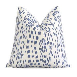 Les Touches Cadet Periwinkle Blue Designer Throw Pillow Cover