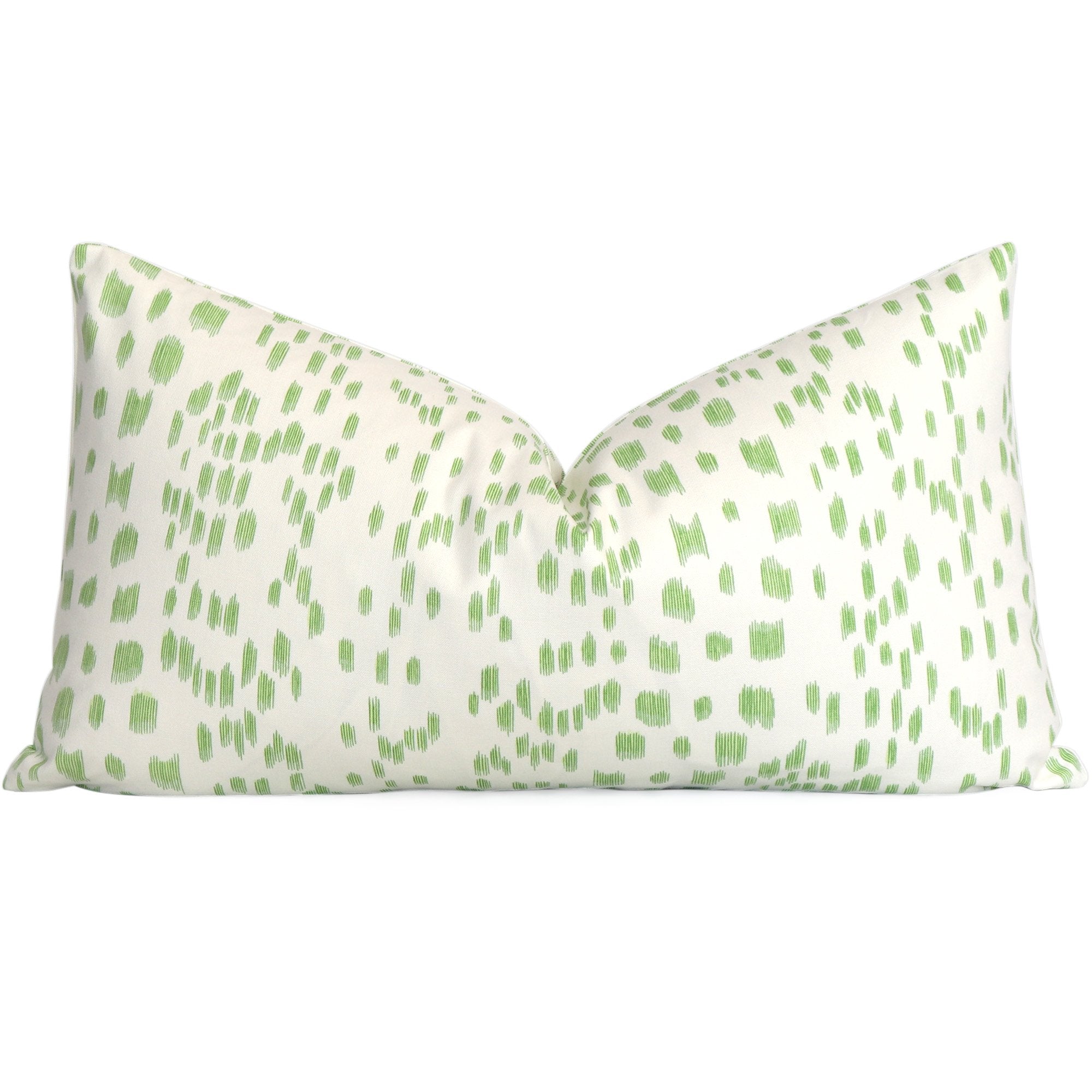 Brunschwig Fils Les Touches Grey Spotted Throw Pillow - Chloe & Olive