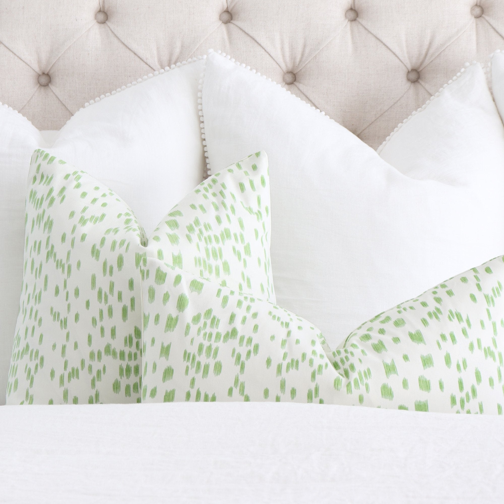 Les Touches Peridot Designer Throw Pillow Cover