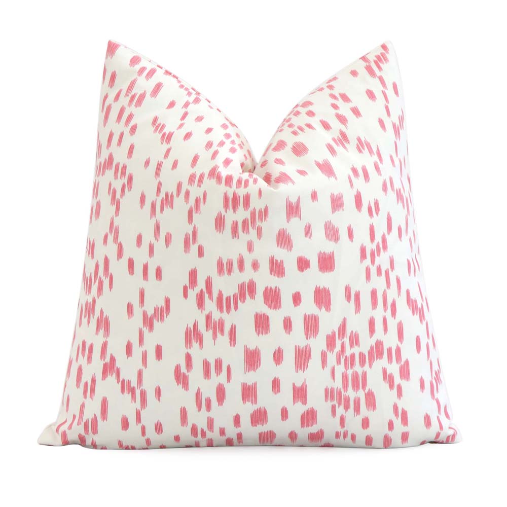 Les Touches Petal Pink Designer Throw Pillow Cover