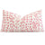 Les Touches Petal Pink Designer Lumbar Throw Pillow Cover
