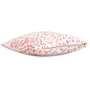 Les Touches Petal Pink Designer Throw Pillow Cover with Zipper
